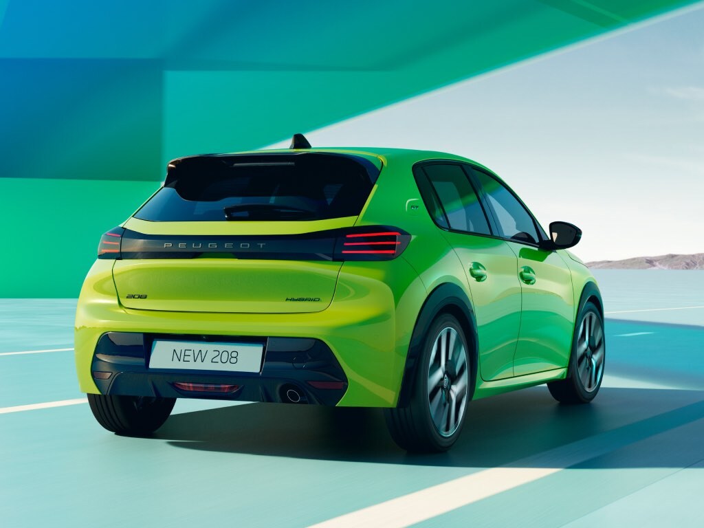 Nowy Peugeot 208 Hybrid – widok z tyłu