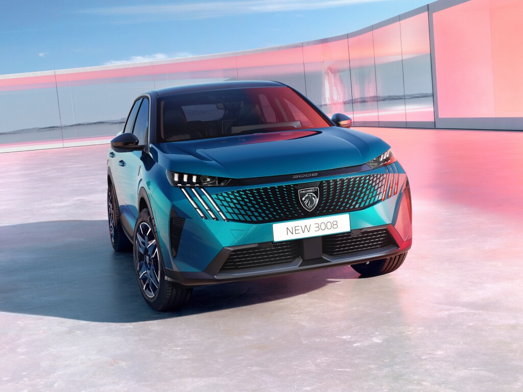 Nowy PEUGEOT 3008 Hybrid Blue Obsession, widok z przodu