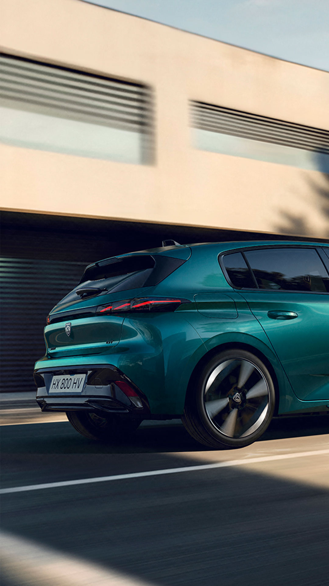 Nowy PEUGEOT E-308 – widok z tyłu